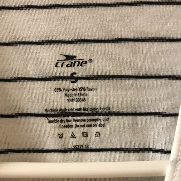 Striped athletic tank top with layered back - Picture 4 of 4